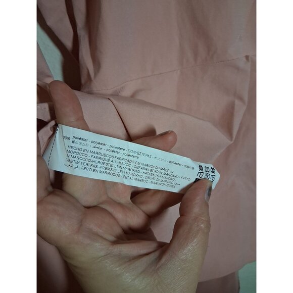 NWT Zara Blouse Boho Y2K Business Casual Office Renaissance Cosplay Pink Small - Picture 5 of 6